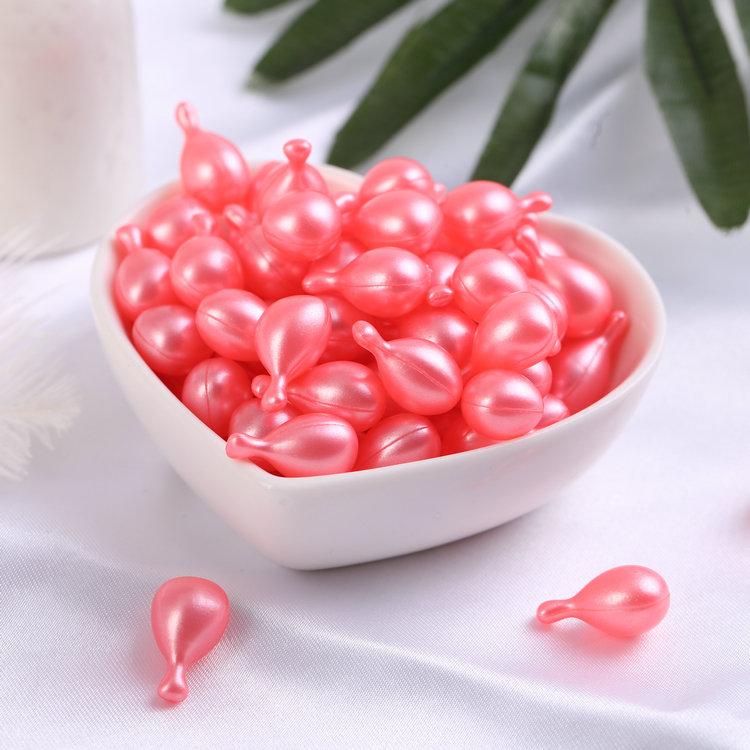 Colorful Mushroom-Shaped Facial Essence Soft Capsule（pink）